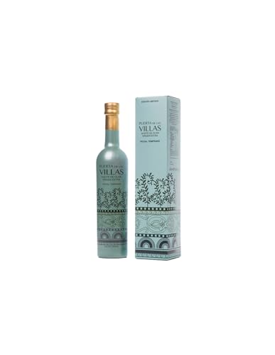 Puerta de las Villas | Aceite de Oliva Virgen Extra Picual Temprano Edición Limitada - Botella de vidrio 500 ml.