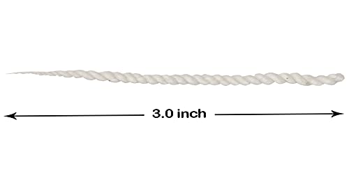 Image of Om Phool Batti Twisted Long Cotton Double Wicks for Diya, Lambi Diya Batti for Pooja, Arti- 1200 Pcs (Pack of 1, White)