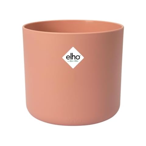 elho 4121401618100 B.for Soft Round Flower Pot, 16cm/6.3", Delicate Pink Cover