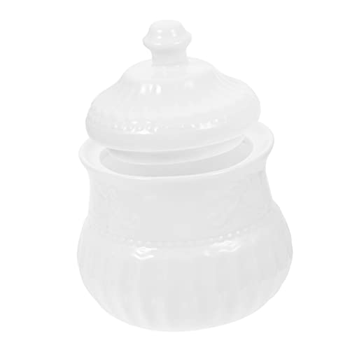 Alipis 4 Stück Geprägter Salzstreuer Zuckerstreuer Zuckerspender Container Salzbehälter Aus Porzellan Gewürzhalter Salzglas Halter Mit Deckel Kaffeekanister Krug Keramik Weiß Chili-öl 9 Alipis 4 Stück Geprägter Salzstreuer Zuckerstreuer Zuckerspender Container Salzbehälter Aus Porzellan Gewürzhalter Salzglas Halter Mit Deckel Kaffeekanister Krug Keramik Weiß Chili-öl