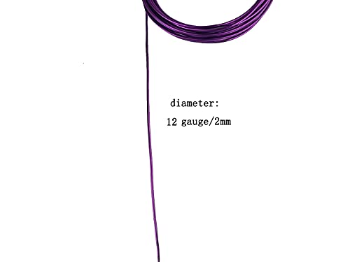 Yo-Yo2015 Craft Aluminum Wire 328 Feet 20 Colors Flexible Anodized Craft Wire For Jewelry Making,Crafts,Diy,Garden (12 Gauge, 2Mm), Mixed Color #TOP3