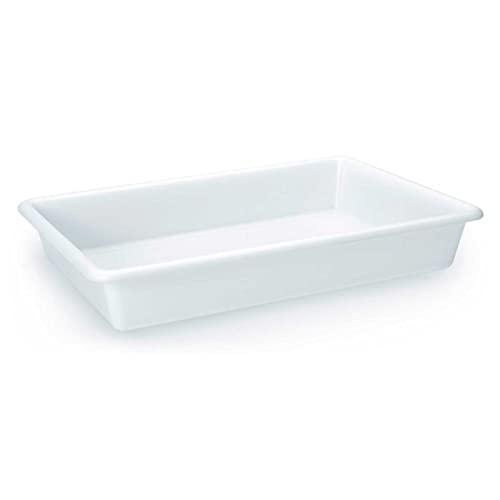 Acan Tradineur - Bandeja frigorífica de Almacenamiento – Fabricación en Polipropileno – Capacidad de 13 L – 8,5 x 54 x 39,5 cm – Color Blanco.