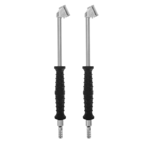Hoement Adaptador de Inflado de Neumáticos Manguera Flexible y Aleación de Zinc, 2 Piezas para Bicicleta, Coche y Camión en Kit de Herramientas