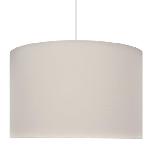 youngDECO Lampada da soffitto 1xE27, paralume rotondo in cotone Ø28cm, lampada a sospensione per cameretta bambini, camera da letto, soggiorno. Prodotto nell'UE.