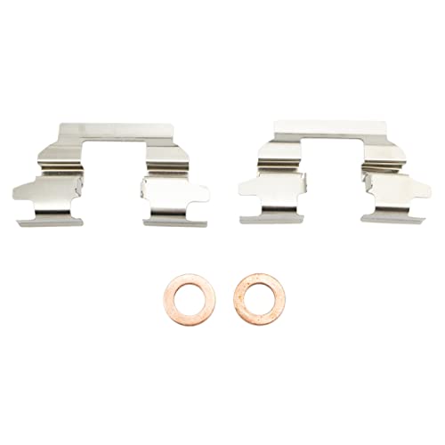 Image of TRQ Front and Rear Brake Caliper Set Zinc Coated Brackets Compatible with 2007 Infiniti G35 2007-2009 M35 2006-2009 M45