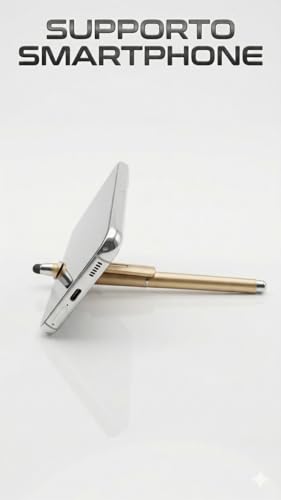 Stylo NFC puce NTAG213 avec stylet tactile et support smartphone pour profil numérique