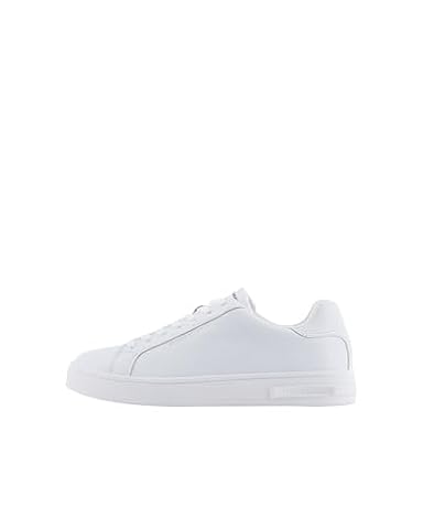 Armani Exchange Męskie buty sportowe London Sneaker, BRILLIANT WHITE, 39,5 EU, brylantowy biały, 39.5 EU