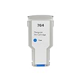 764 C1Q17A C1Q16A C1Q13A C1Q14A Kompatible Farb-Tintenstrahl-Tintenpatrone, kompatibel mit Druckermodellen 764 DesignJet T3500 Kompatibel mit Teilenummer C1Q17A C1Q16A C1Q13A C1Q14A(1PCS CYAN-300ML)
