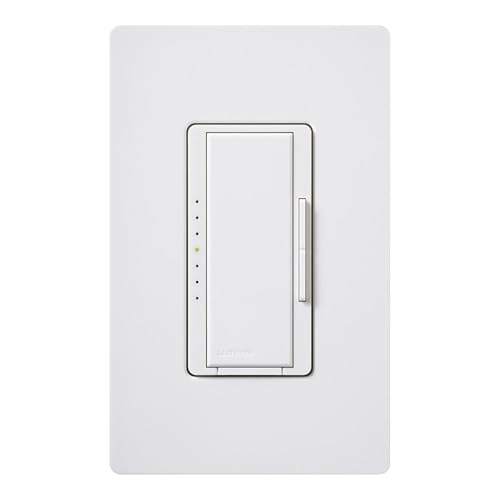 Lutron Maestro LED+ Dimmer Switch for Dimmable LED, Halogen and Incandescent Bulbs, 150W/Single-Pole or Multi-Location, MACL-153M-WH, White (6-Pack)