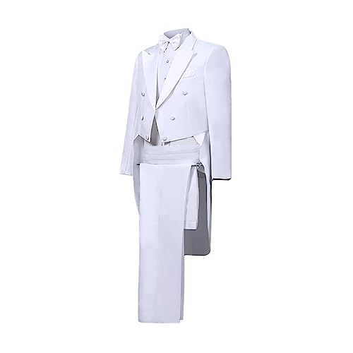 Mens Tuxedo Jacket Tails Slim Fit Tailcoat Swallowtail Dress Coat Swallowtail Dinner Party Wedding Blazer Suit Jacket3