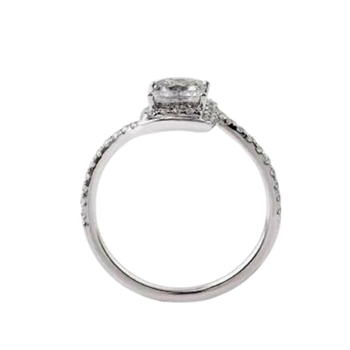 Bague moissanite argent 925 massif solitaire alliance avril femme