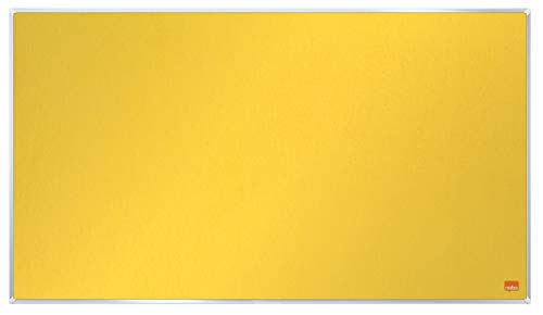 Tableau feutre jaune Nobo widescreen pour organiser le bureau créatif