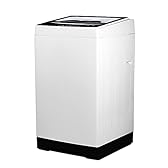 BLACK+DECKER 3.0 Cu. Ft. Portable Washer, 26.5 lb. Capacity Washing Machine, 6 Cycles, Quick Connect Sink Adapter and Drain Hose Included, Transparent Lid & LED Display, BPW30MW, White
