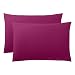 UNIVERS-DECOR Lot de 2 taies d'oreiller 50 x 70 cm / 100% Coton / 57 Fils/cm² (Fushia, 2 Taies d'oreiller 50 x 70 cm)