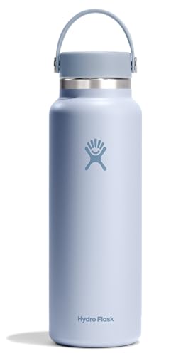 Image of Hydro Flask Water Bottle - Insulated Stainless Steel - Wide Mouth Flex Lid, Non Spill, Leakproof and Refillable in 40 Oz