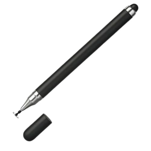 Caneta Stylus Capacitiva 2 em 1 Universal para Telas Touch Tablets, Smartphones e Notebooks Compatível com Apple, Samsung, Xiaomi, Motorola sem Bateria, sem Bluetooth Alta Precisão