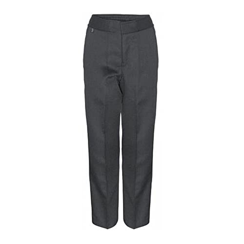Pantalón gris TBP para niño talla 7 ideal para el colegio y jugar sin botones