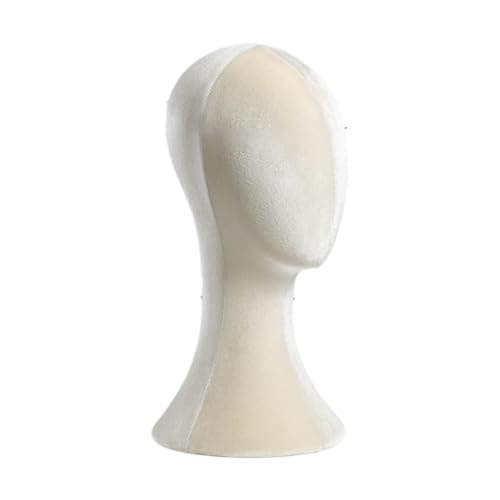 Cabeza de maniquí para pelucas antideslizante con fácil uso de alfileres color albaricoque