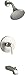 Kohler K-TS97074-4G-BN Pitch Shower Trim, Bath, Vibrant Brushed Nickel