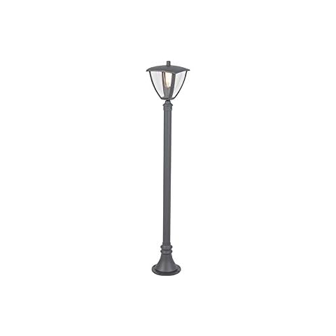 Farola moderna gris oscuro Qazqa PLATAR Cover