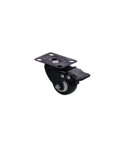 Roue pivotante avec frein 1.5 pouces poulie de direction meuble robuste x2 - 2