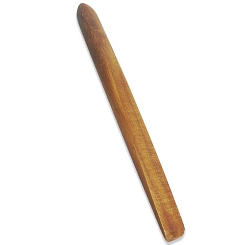 Ikokei 11'' Acacia Wooden Sourdough Bread Mixing Stir Stick, Sourdough Spatula Wooden for Kitchen Cooking, Wooden Sourdough Bread Making Tools for Stir in Flour, 28*1.5cm