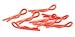 Core-RC 1/10 Scale Small Body Clip (Fluorescent Red) (8)