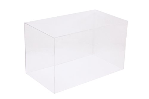 Better Display Cases Versatile Acrylic Clear Display Case - Medium Rectangle Box With Black Base 14" X 8" X 8.5" (A011-Cds) #TOP7