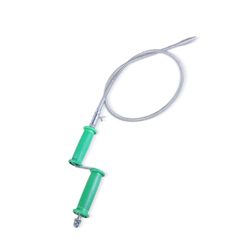Fazvncv Limpiador de desagüe helicoidal de 10 mm, resistente a la corrosión, apto para curvas de tuberías de 45° y 90°, varios bloqueos de fregaderos de inodoro
