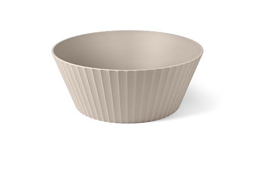 BLIMPLUS - Ciotola Nettuno XL Moka Grey Ø 30cm - Insalatiera Famiglia XXL - Made in Italy