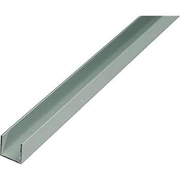 U-Profil Aluminium 25 mm x 25 mm x 1.000 mm Silber