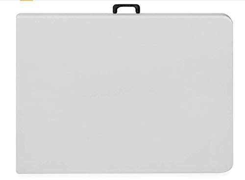 Home Culture Plastic Folding Table - 6' Rectangular- 5 Pack-6' Folding Table Portable Plastic Indoor Outdoor Picnic Party Dining Camp Tables (White) (1, White) (1, White) #TOP3