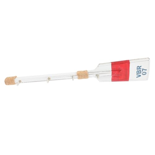 DIKACA Gancho de Pared Decorativo de Madera y Perchero Resistente para Colgar Ropa Sombreros y Bolsos Diseño Rojo Organizador Funcional para Dormitorio y Entrada