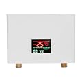 TFCFL 3000W Tankless Electric Water Heater, On Demand Hot Water Heater Electric 110V with Automatic Control System, Leakage Protection and Constant Temperature, Thermostat Function (White)