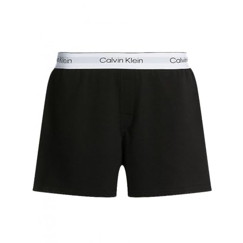 Calvin Klein Damen Pyjamahose Kurz, Schwarz (Black), S
