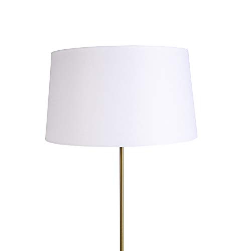Qazqa parte fl - Lampada da terra Rustico - 1 luce - Ø 450 mm - Bronzo - Rustico - Soggiorno I Camera da letto I Sala da Pranzo I Cucina