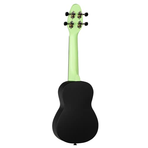 Ortega Guitars Ukulélé Soprano vert – Keiki K2 – Kit de démarrage incluant Accordeur, Courroie, 5 Médiators Medium et… - Les Beatles, Paul McCartney, John Lennon, RIngo Starr, George Harrison Ortega Guitars Ukulélé Soprano vert - Keiki K2 - Kit de démarrage incluant Accordeur, Courroie, 5 Médiators Medium et… – Image 4