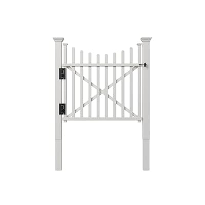 Zippity Outdoor Products ZP19019 Manchester Vinyl Gate, White