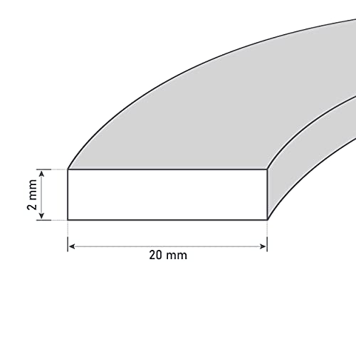 LANZZAS Glasband - afmetingen: 20 x 2 mm - lengte: 0,5 m - vlak- / schoorsteenafdichting zwart - Afbeelding 3
