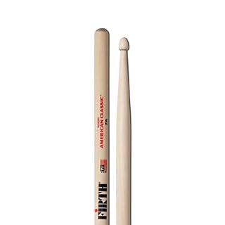 Vic Firth American Classic 7A Baguettes, Caryer Américain, Bout en Bois - Les Beatles, Paul McCartney, John Lennon, RIngo Starr, George Harrison