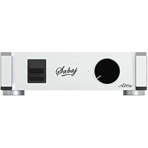 Sabaj A20a 2022 Wersja Wzmacniacz mocy MA5332M Chip 350 W Klasa D Obciążenie mostkowe Zapewnia wejście XLR i RCA Bluetooth 5.0/XLR/RCA, RMS 170 W x 2 (4 Ω) 0,004% THD+N
