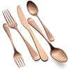 Cambridge Silversmiths Rhiannon Copper Satin 20-Piece Flatware Set, Service for 4