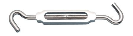 Tensor para cables tipo Gancho & Gancho de aluminio y acero inoxidable 5/16" (A0154-HH08-A)