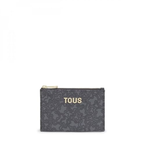 TOUS Monedero Tarjetero 2002184248 Kaos Mini Gris