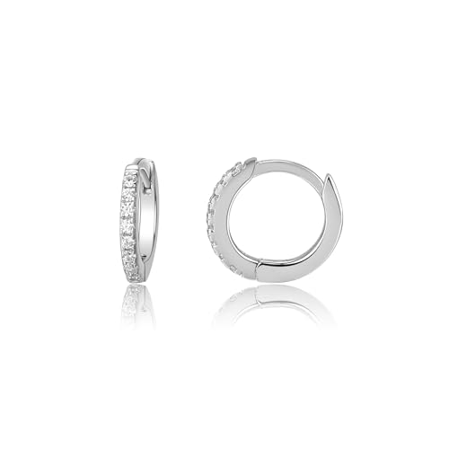 Image of Cherished Moments Hoop Earrings, .925 Sterling Silver or 14k Gold-Plated