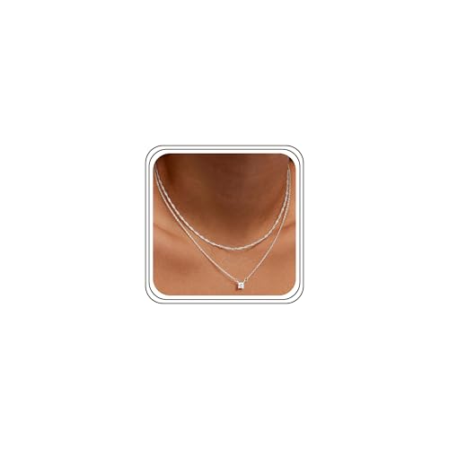 Schlichte Kette mit Anhänger aus Silber (Schmuck)