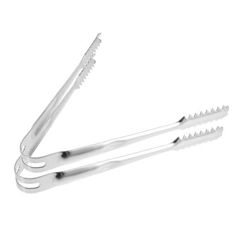 Alipis 2pezzi Vaschetta Per Cubetti Di Ghiaccio Pinze Da Cucina in Acciaio Pinze Da Forno Per Barbecue Piccole in Pinza Per Pasta