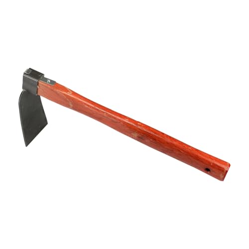 Dranvosk Garden Hoe with Wooden Handle | Heavy Duty Steel Gardening Tool for Weeding, Planting Vegetables and Flowers | Durable Farming Hoe for Outdoor Use