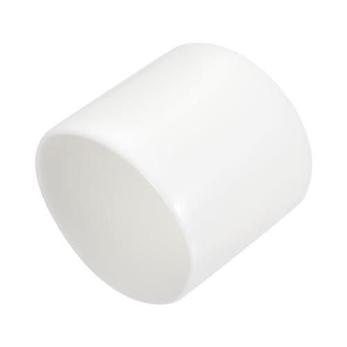uxcell 15pcs Rubber End Caps 26mm ID Vinyl Round End Cap Cover Screw Thread Protectors White