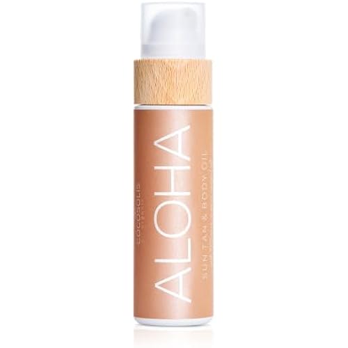 COCOSOLIS ALOHA Sun Tan & Body Oil | Organic Tanning Bed Lotion | Get Healthy Deep Chocolate Tan | Tanning Accelerator with 5 Precious Oils to Make Your Skin Glowing & Revitalized (110 ml)